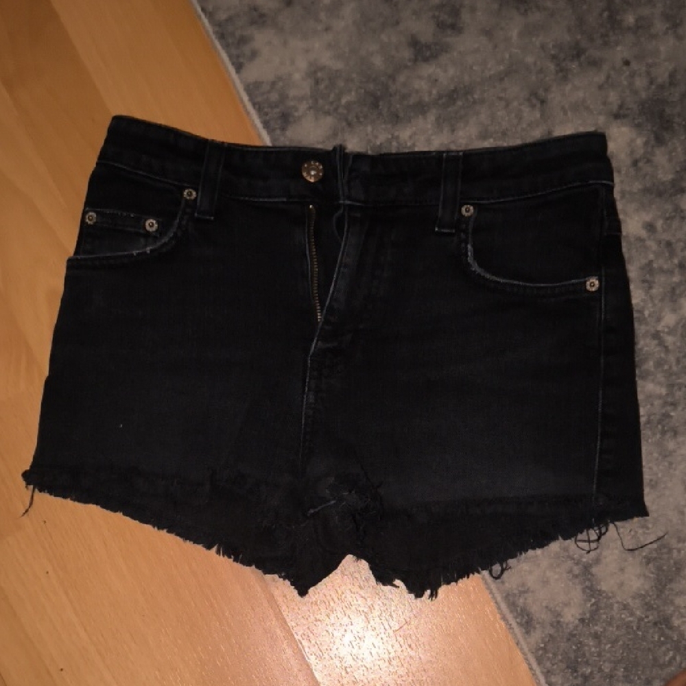 Carmar | Midnight Black Frayed Jean Shorts